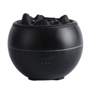 Volcanic Flame Premium Aromatherapy Diffuser (Black Crack Style)- 360ml Ultrasonic Humidifier with 7-Color LED Light and Adjustable Mist for Home and Office