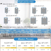 Weighted Blanket (15lbs, 60''x80''), Heavy Blanket Washable for Adult with Premium Glass Beads-Grey