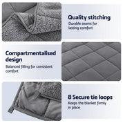 Weighted Blanket Fleece Sherpa Heavy Blanket 4.5KG