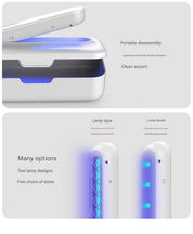 White 2-in-1 UV Sterilizer Box & Detachable Wand - For Phone, Jewelry, Masks