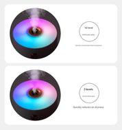 White 300ml USB Air Ultrasonic Wellness Humidifier - Quiet Mini Ultrasonic Wellness Humidifier for Bedroom, Office, Car