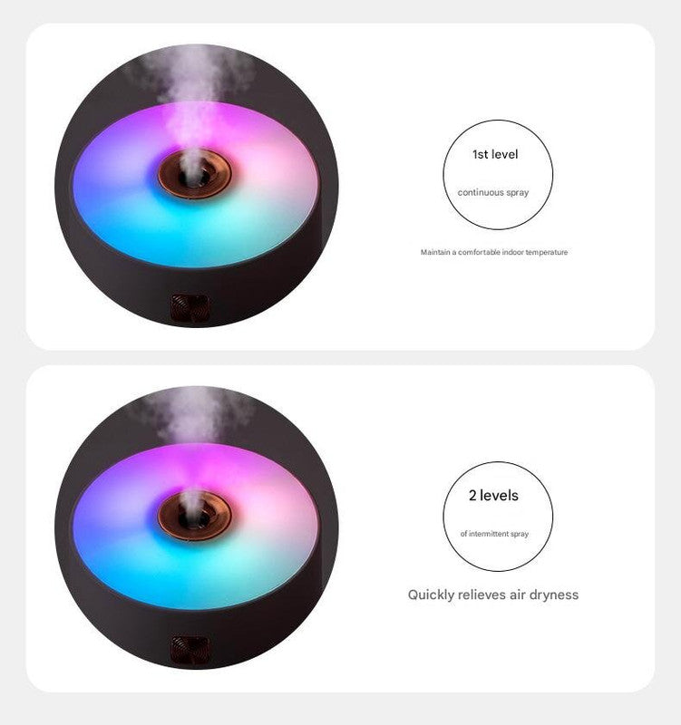White 300ml USB Air Ultrasonic Wellness Humidifier - Quiet Mini Ultrasonic Wellness Humidifier for Bedroom, Office, Car