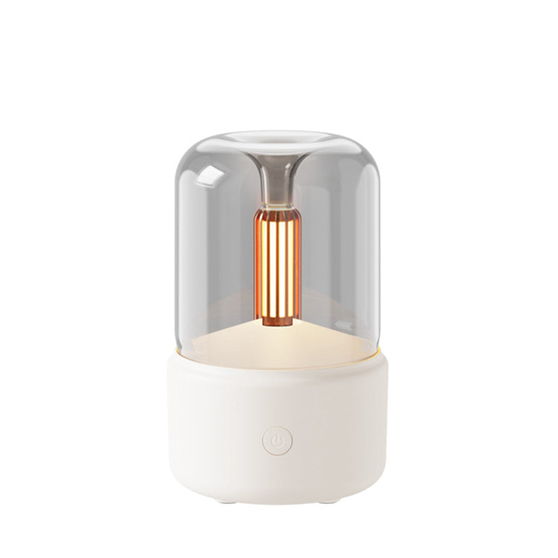 White Creative Candleligh Premium Aromatherapy Diffuser USB Desktop Ambient Candle Lamp Humidifier