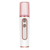 White Dual Nozzle Nano Facial Mister - USB Rechargeable Hydrating Spray