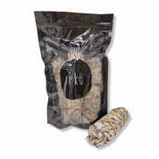 Bundle of white sage wrapped in twine for Californian White Sage Smudge Sticks
