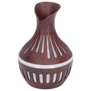 Wood Grain Humidifier USB Small Vase Night Light Mute Humidification Aromatherapy Machine 300ml