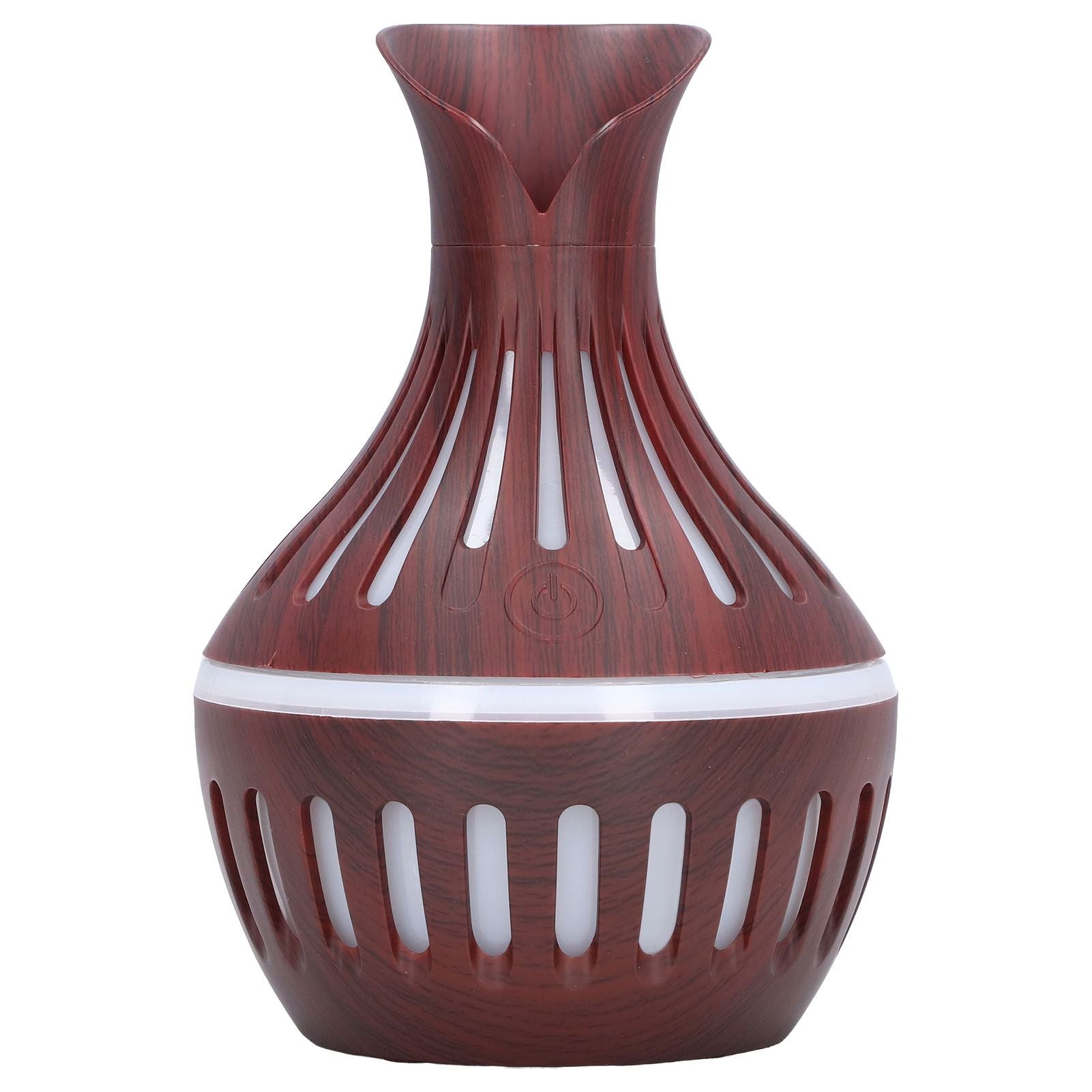 Wood Grain Humidifier USB Small Vase Night Light Mute Humidification Aromatherapy Machine 300ml
