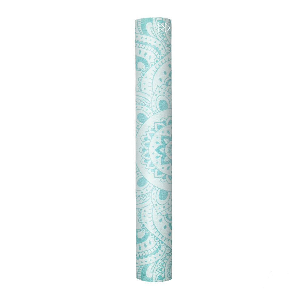 Yoga Design Lab Combo Yoga Mat 1.5mm Mandala Turquoise - Sports & Fitness > Exercise Gym & Fitness > Yoga & Pilates