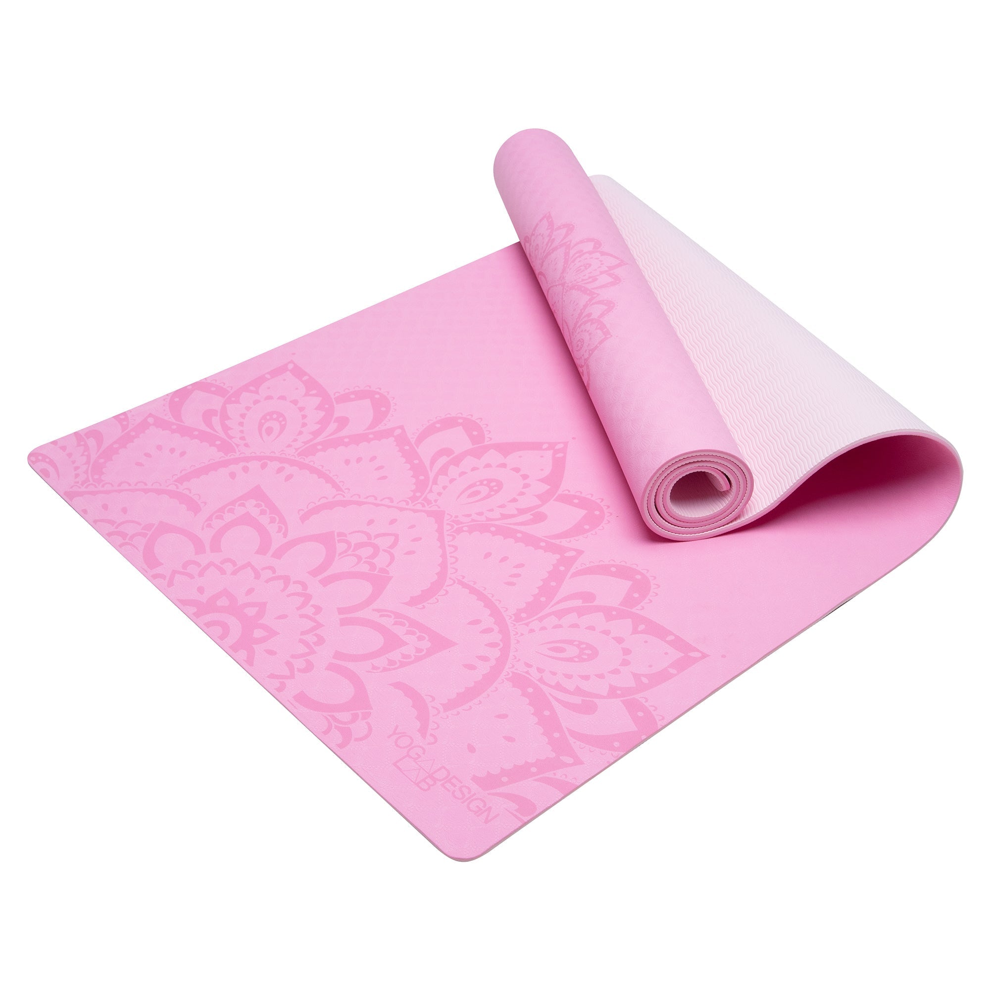 Yoga Design Lab Flow Yoga Mat 6mm Pure Mandala Rose - Sports & Fitness > Exercise Gym & Fitness > Yoga & Pilates