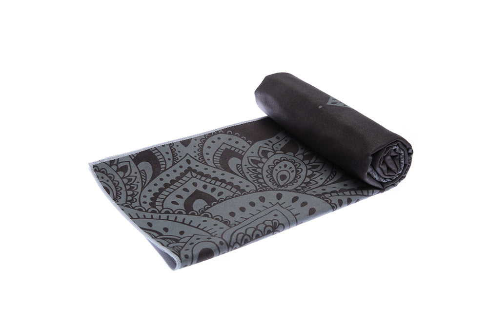Yoga Design Lab Mat Yoga Towel Mandala Black - Sports & Fitness > Exercise Gym & Fitness > Yoga & Pilates