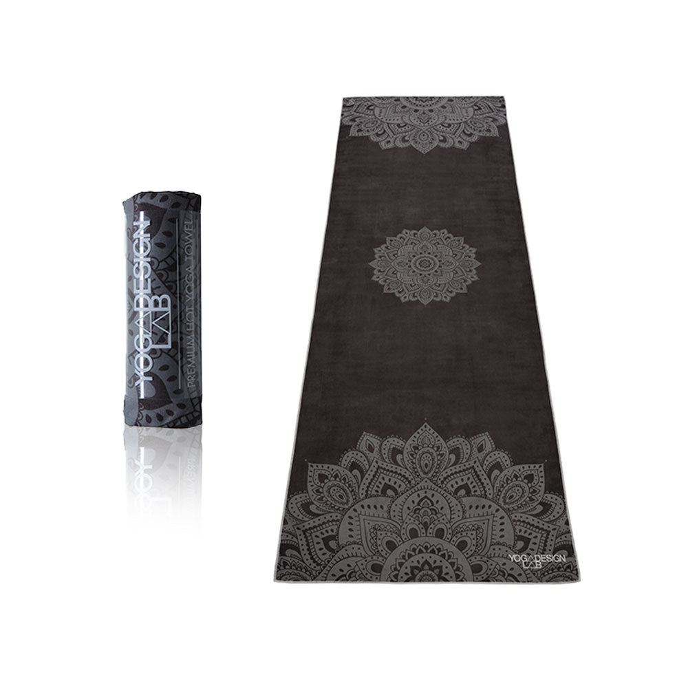 Yoga Design Lab Mat Yoga Towel Mandala Black - Sports & Fitness > Exercise Gym & Fitness > Yoga & Pilates