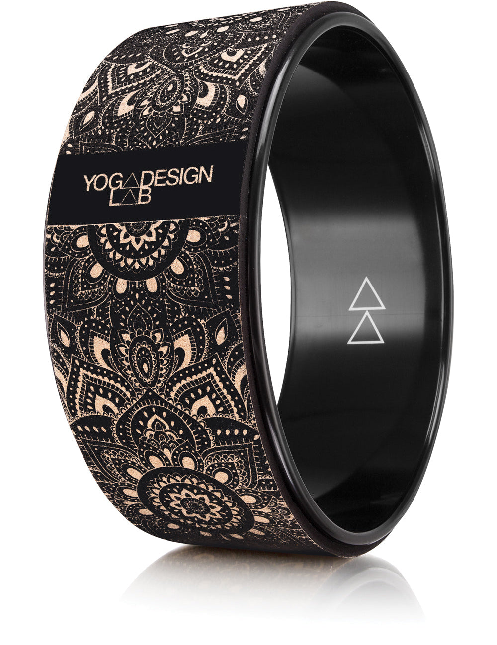 Yoga Design Lab Yoga Wheel Cork Mandala Black - Sports & Fitness > Exercise Gym & Fitness > Yoga & Pilates