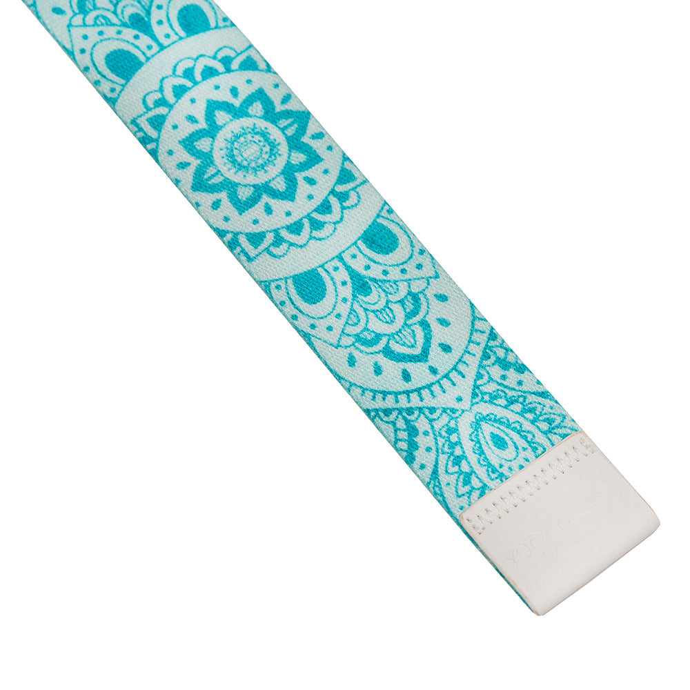 Yoga Design Lab Yoga Strap Mandala Turquoise - Sports & Fitness > Exercise Gym & Fitness > Yoga & Pilates