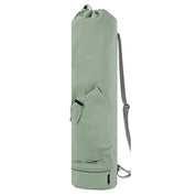 Yoga Mat Bag with Water Bottle Pocket and Bottom Wet Pocket, Exercise Yoga Mat Carrier Multi-Functional Storage Bag,（green）