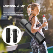 Yoga Mat Dance Mat Sports and Fitness Jump Rope Mat for Men and Women Exercise - Blue