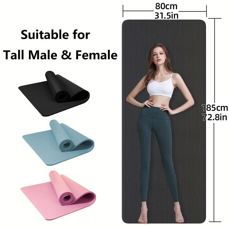 Yoga Mat Dance Mat Sports and Fitness Jump Rope Mat for Men and Women Exercise - Pink