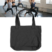 Yoga Tote Bag Large Capacity Portable Yoga Mat Carrier for Office Workout Travel Beach Gym Black