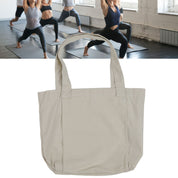 Yoga Tote Bag Large Capacity Portable Yoga Mat Carrier for Office Workout Travel Beach Gym Khaki