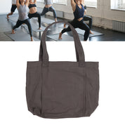Yoga Tote Bag Large Capacity Portable Yoga Mat Carrier for Office Workout Travel Beach Gym Gray