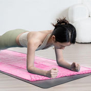 Yoga towel - Yoga towel - Yoga towel - Moisture-regulating and non-slip - Yoga towel - Quick-drying yoga mat fabric - Breathable yoga mat with mesh storage bag - Suitable for hot yoga, pilates and fitness - Pink